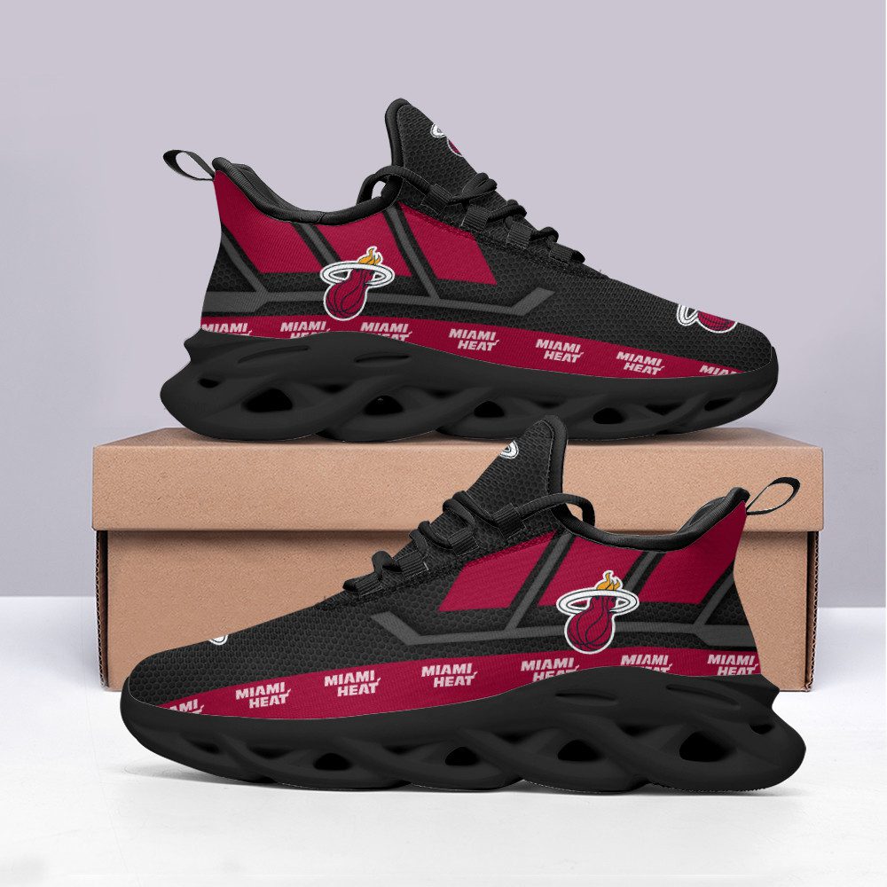 NBA Miami Heat Black Red Max Soul Shoes V2 NBA Miami Heat Black Red Max Soul Shoes V2
