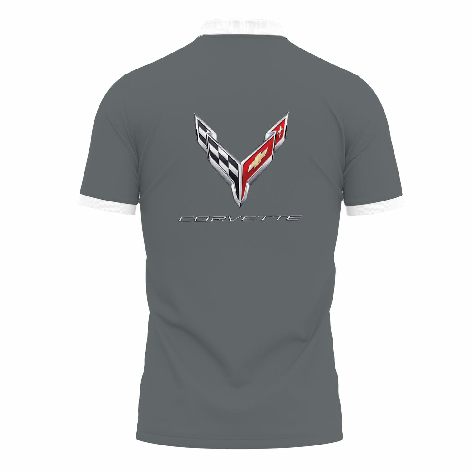 Chevrolet Corvette Gray Polo Shirt Chevrolet Corvette Gray Polo Shirt