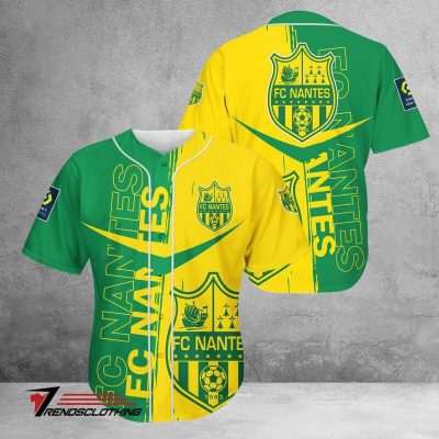 FC Nantes Green Yellow Baseball Jersey