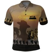 Australia Polo Shirt Anzac Day Keep The Spirit Alive