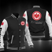 Eintracht Frankfurt Black White Baseball Jacket
