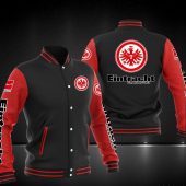 Eintracht Frankfurt Black Red Baseball Jacket