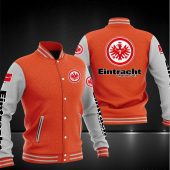Eintracht Frankfurt Orange White Baseball Jacket