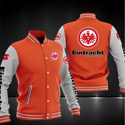 Eintracht Frankfurt Orange White Baseball Jacket
