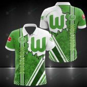 VfL Wolfsburg Green White Polo Shirt