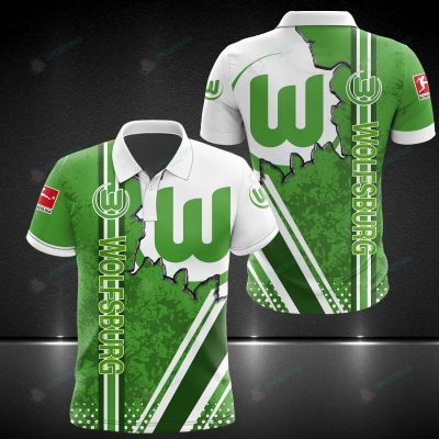 VfL Wolfsburg Green White Polo Shirt