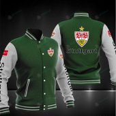 VfB Stuttgart Green White Baseball Jacket
