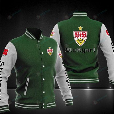VfB Stuttgart Green White Baseball Jacket