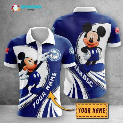 Hertha BSC Custom Name Mickey Polo Shirt