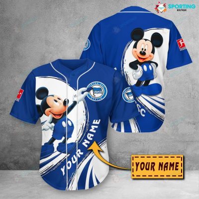 Hertha BSC Custom Name Mickey Baseball Jersey