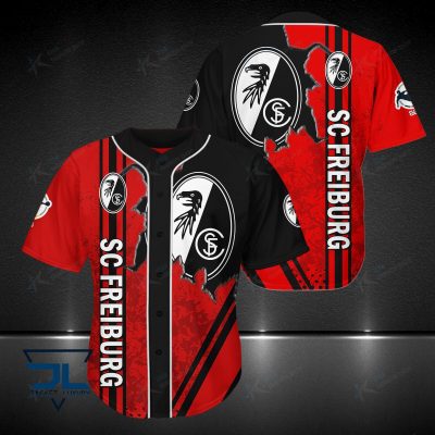 SC Freiburg Red Black Baseball Jersey