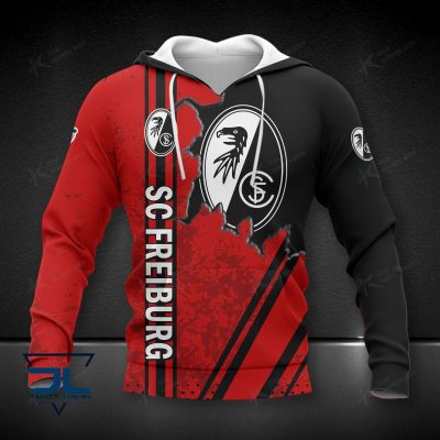 SC Freiburg Red Black Pullover Hoodie