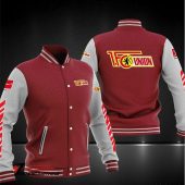 1. FC Union Berlin Maroon White Baseball Jacket