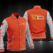 1. FC Union Berlin Orange White Baseball Jacket