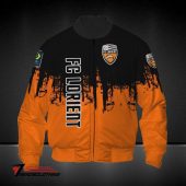 FC Lorient Yellow Black Bomber Jacket