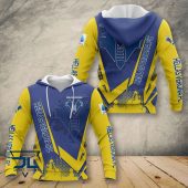 Hellas Verona FC Blue Yellow Pullover Hoodie V2