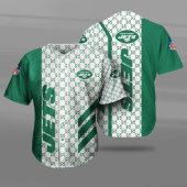 NFL New York Jets White Green Baseball Jersey V2