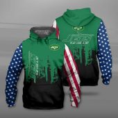 NFL New York Jets Green Black Pullover Hoodie V3