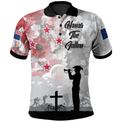 New Zealand Warriors Anzac Custom Polo Shirt - We Will Remember Them Polo Shirt