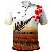 New Zealand Anzac Day Polo Shirt - Anzac Day "We Will Remember Them" Camouflage Curve Patterns Polo Shirt