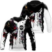 AC/DC White Blak Pullover Hoodie