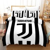 Juventus FC White Black Pattern Bedding Set