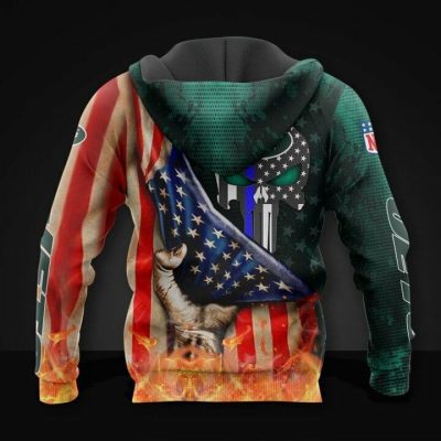 NFL New York Jets American Flag Pullover Hoodie