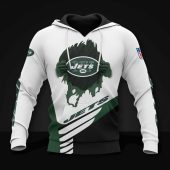 NFL New York Jets White Green Pullover Hoodie