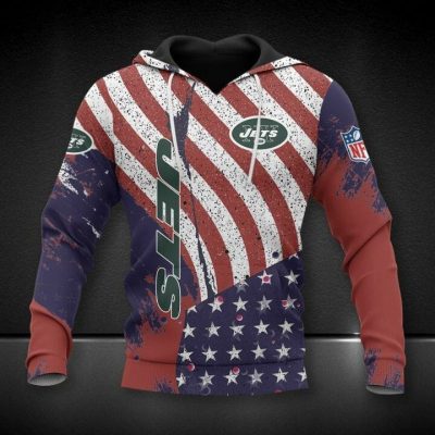 NFL New York Jets American Flag Pullover Hoodie