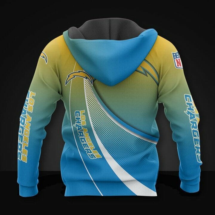 NFL Los Angeles Chargers Gold Blue Pullover Hoodie NFL Los Angeles Chargers Gold Blue Pullover Hoodie
