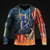 NFL Los Angeles Chargers American Flag Pullover Hoodie V2