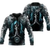 NFL Philadelphia Eagles Skull Smoke Pullover Hoodie