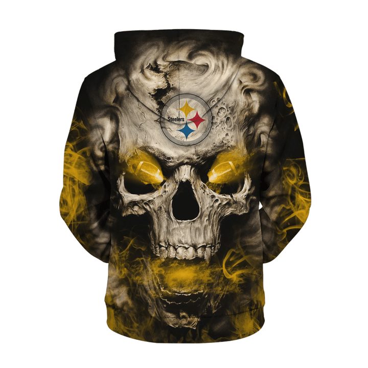 NFL Pittsburgh Steelers Eye Rugby Ball Skull Pullover Hoodie NFL Pittsburgh Steelers Eye Rugby Ball Skull Pullover Hoodie