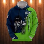 NFL Seattle Seahawks Iron Maiden Halloween Pullover Hoodie
