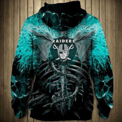 NFL Las Vegas Raiders Skull Pullover Hoodie