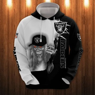 NFL Las Vegas Raiders Iron Maiden Pullover Hoodie