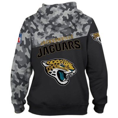 NFL Jacksonville Jaguars Black Camo Pullover Hoodie