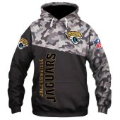NFL Jacksonville Jaguars Black Camo Pullover Hoodie