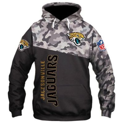 NFL Jacksonville Jaguars Black Camo Pullover Hoodie