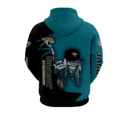 NFL Jacksonville Jaguars Halloween Iron Maiden Pullover Hoodie