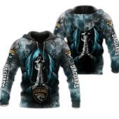NFL Jacksonville Jaguars Skull Smoke Pullover Hoodie