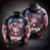 NFL Kansas City Chiefs Jack Skellington Halloween Pullover Hoodie