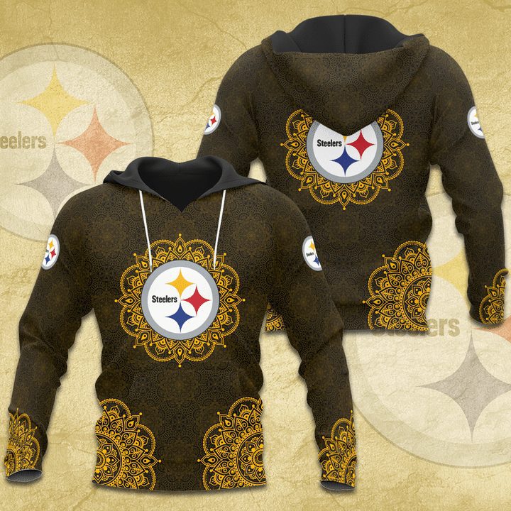 NFL Pittsburgh Steelers Golden Black Pullover Hoodie V2 NFL Pittsburgh Steelers Golden Black Pullover Hoodie V2