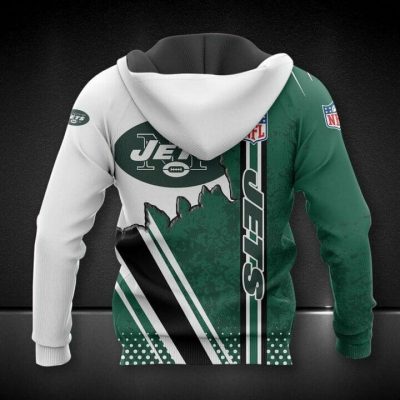 NFL New York Jets Green White Pullover Hoodie