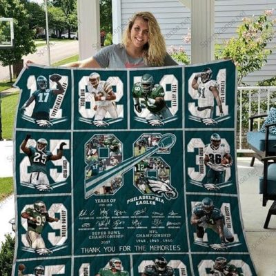 NFL Philadelphia Eagles Legends Quilt Blanket V2