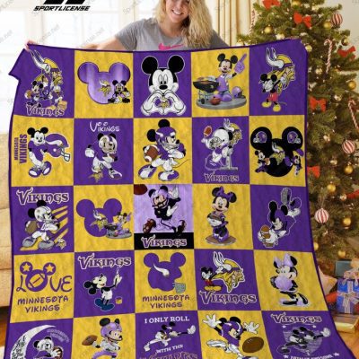 NFL Minnesota Vikings Mickey Quilt Blanket