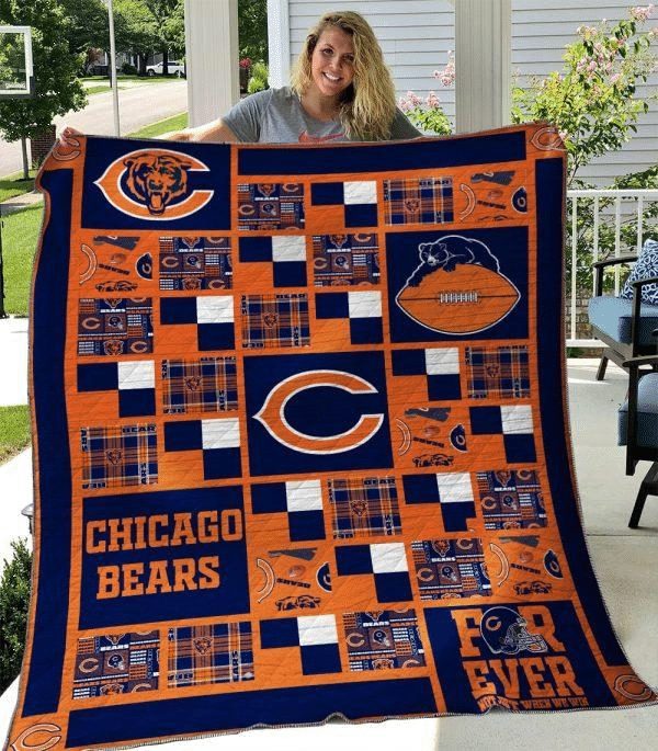 NFL Chicago Bears Forever Quilt Blanket NFL Chicago Bears Forever Quilt Blanket