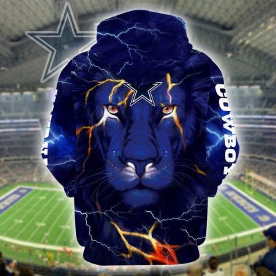 NFL Dallas Cowboys Custom Name One Nation Under God Pullover Hoodie V8