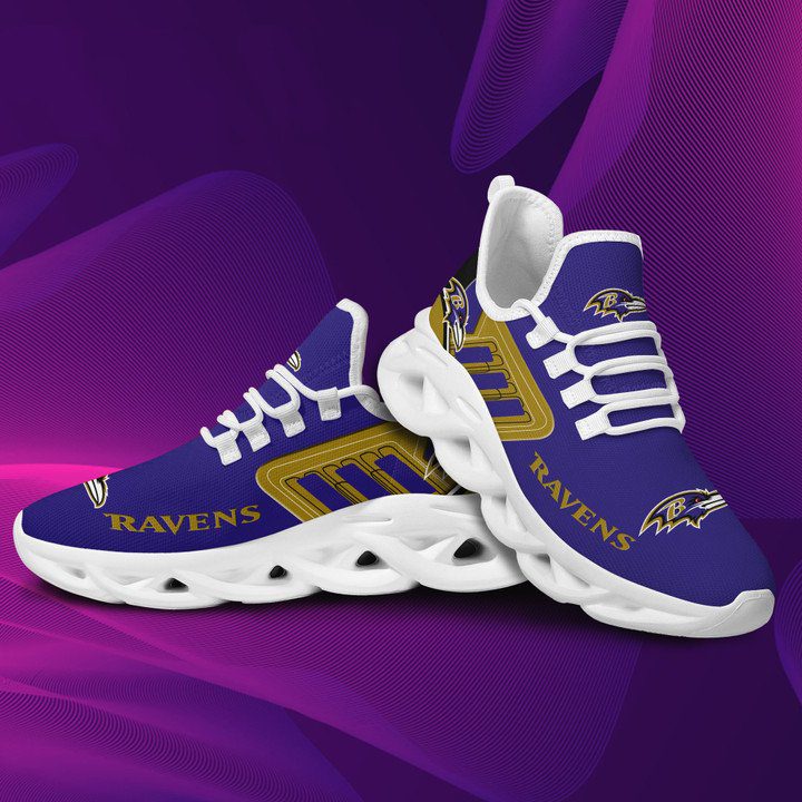 NFL Baltimore Ravens Purple Gold Max Soul Shoes V2 NFL Baltimore Ravens Purple Gold Max Soul Shoes V2