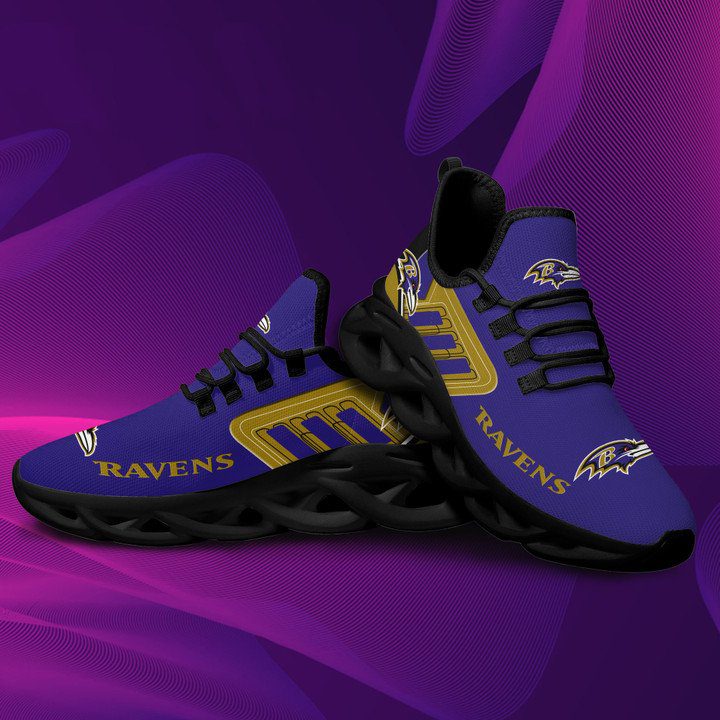 NFL Baltimore Ravens Purple Gold Max Soul Shoes V2 NFL Baltimore Ravens Purple Gold Max Soul Shoes V2